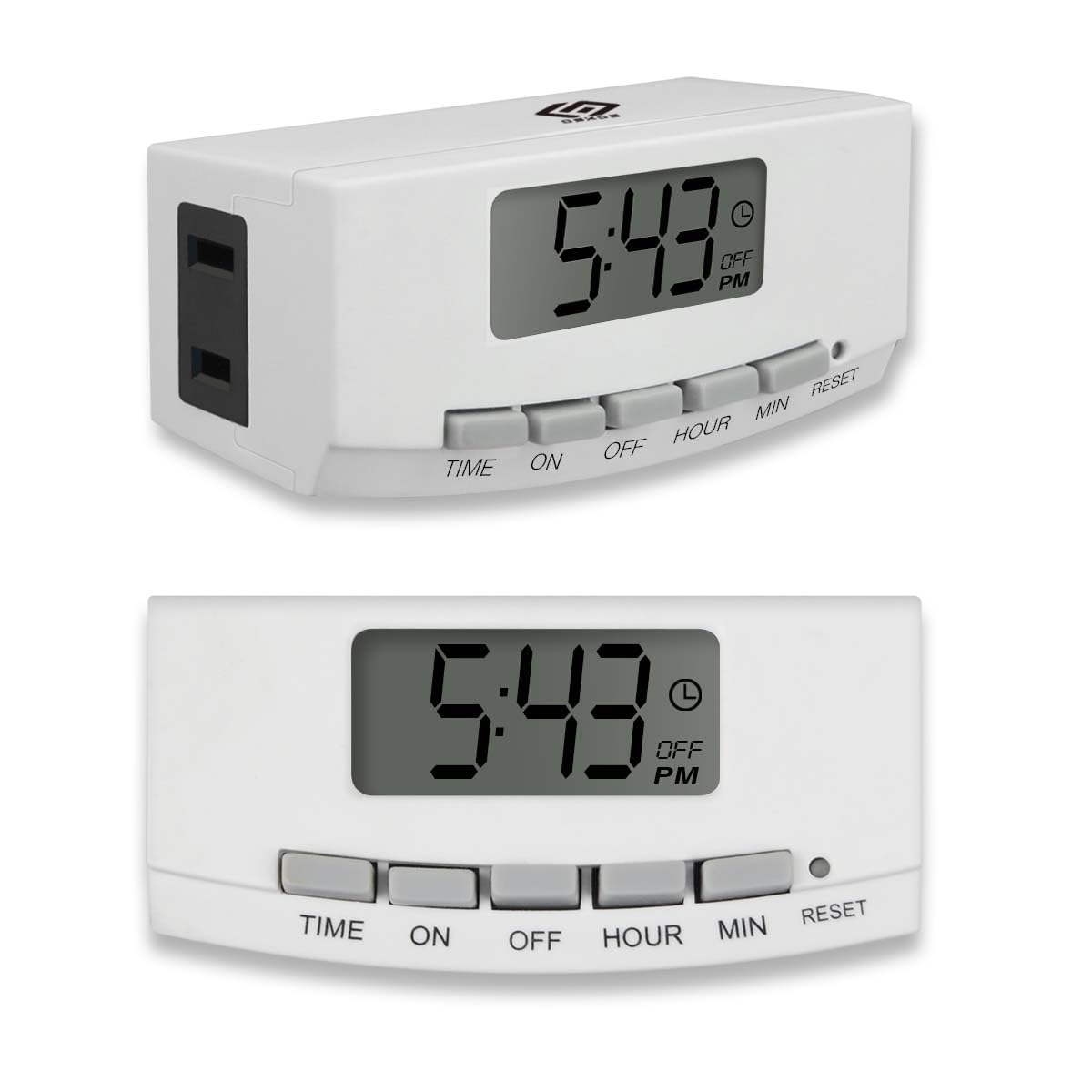 OSKOS 2-Pack Indoor 24-Hour Programmable Indoor Digital