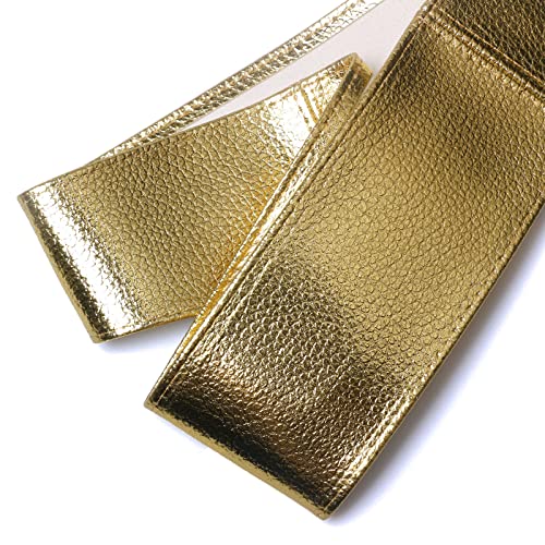 Women Faux Leather Obi Style Belt, Retro Lace Up Wide Wrap Waist Belt for Party Casual Fashion3