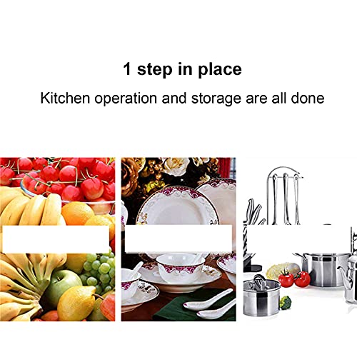 Gewerbliche KüChenwerkbank, Gourmet-Edelstahltisch mit Aufrecht Verstellbaren Beinen, Stabil Tragend Einfacher Und… – Bild 7