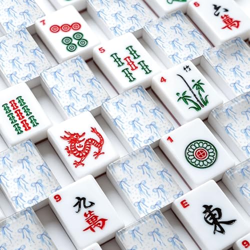 Set de Fichas Mahjong Americano con Bolsa y Dados miniatura 4