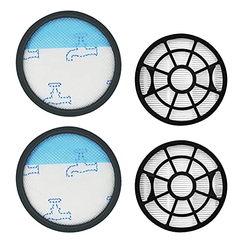 BLUTENET 4 Stück HEPA Filter Set für Rowenta RO2910EA RO2913 RO2915EA RO2932EA RO2933 RO2957EA RO2981EA Swift Power Cyclonic Staubsauger, Ersetzt ZR904301 Staubsaugerfilter Ersatzteile Zubehör