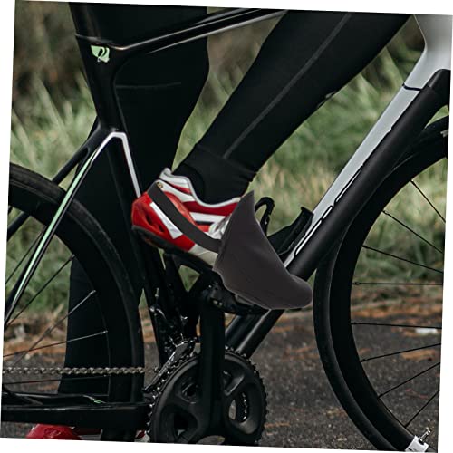 Protectores para los dedos de los pies cálidos de neopreno para ciclismo, fundas para calzado impermeables y cortaviento, accesorio para paseos en invierno miniatura 7