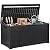 YITAHOME 120 Gallon Large Deck Box, Resin Outdoor Storage Box for Outdoor Pillows, Garden Tools and Pool Supplies, Waterproof, Lockable, Black