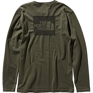 [ザノースフェイス] カットソー ロングスリーブスクエアロゴジャガードティー メンズ
