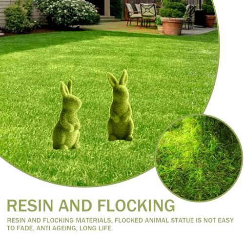 Statues d'animaux réalistes avec support en résine durable - 3