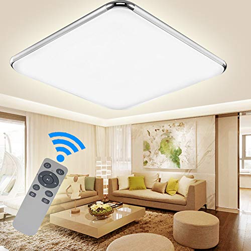 Preisvergleich Produktbild ADEMAY LED Modern Dimmbar Deckenleuchte Deckenlampe Flur Wohnzimmer Lampe Schlafzimmer Küche Panel Leuchte Energie Sparen Licht (48W)