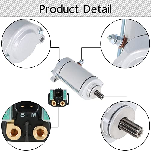 waltyotur Starter with Relay Solenoid Replacement para Suzuki VL1500 VL1500B Intruder 1500 1998-2004 miniatura 4