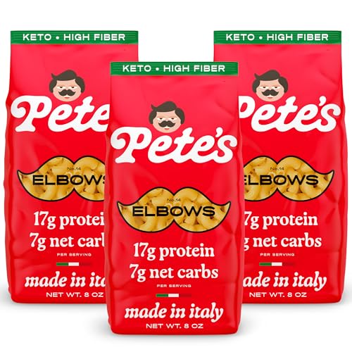 Low Carb, Protein Pasta | Elbow Macaroni with 17g Protein, 7g Carbs | Healthy, Keto Pasta Made in...