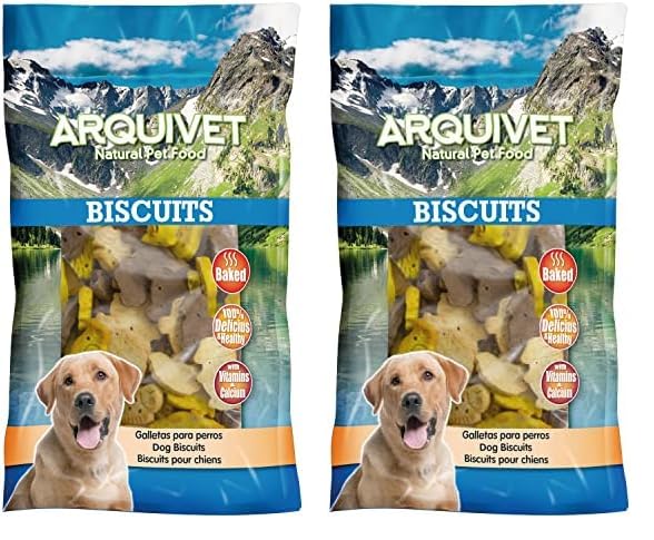 ARQUIVET Galletas para Perros Animal Mix 200 g- Snacks para Perros - Chuches, golosinas, premios, recompensas y chucherías para Perros - Mejores Snacks para Perro (Paquete de 2)