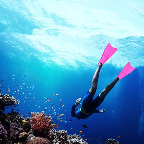 Fadgesy Swimming Training Fins,Comfortable Silicone Flippers For Swimming And Diving,Size Suitable Kids Girls Boys Women (Pink/Xs) #TOP2