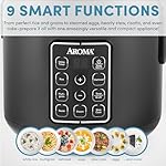 AROMA® Digital Rice Cooker, Multicooker, 6-Cup (Uncooked) / 12-Cup (Cooked), Steamer, Slow Cooker, Oatmeal Cooker, Grain Cooker, Auto Keep Warm, 3 Qt, Black, ARC-966BD - Image 3