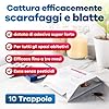 Gerobug Trappole per Scarafaggi [12 Pezzi] – Trappole Adesive con Attrattivo – Senza Veleno – Anti Blatte e Scarafaggi per Casa, Cucina, Interni – Extra Forti