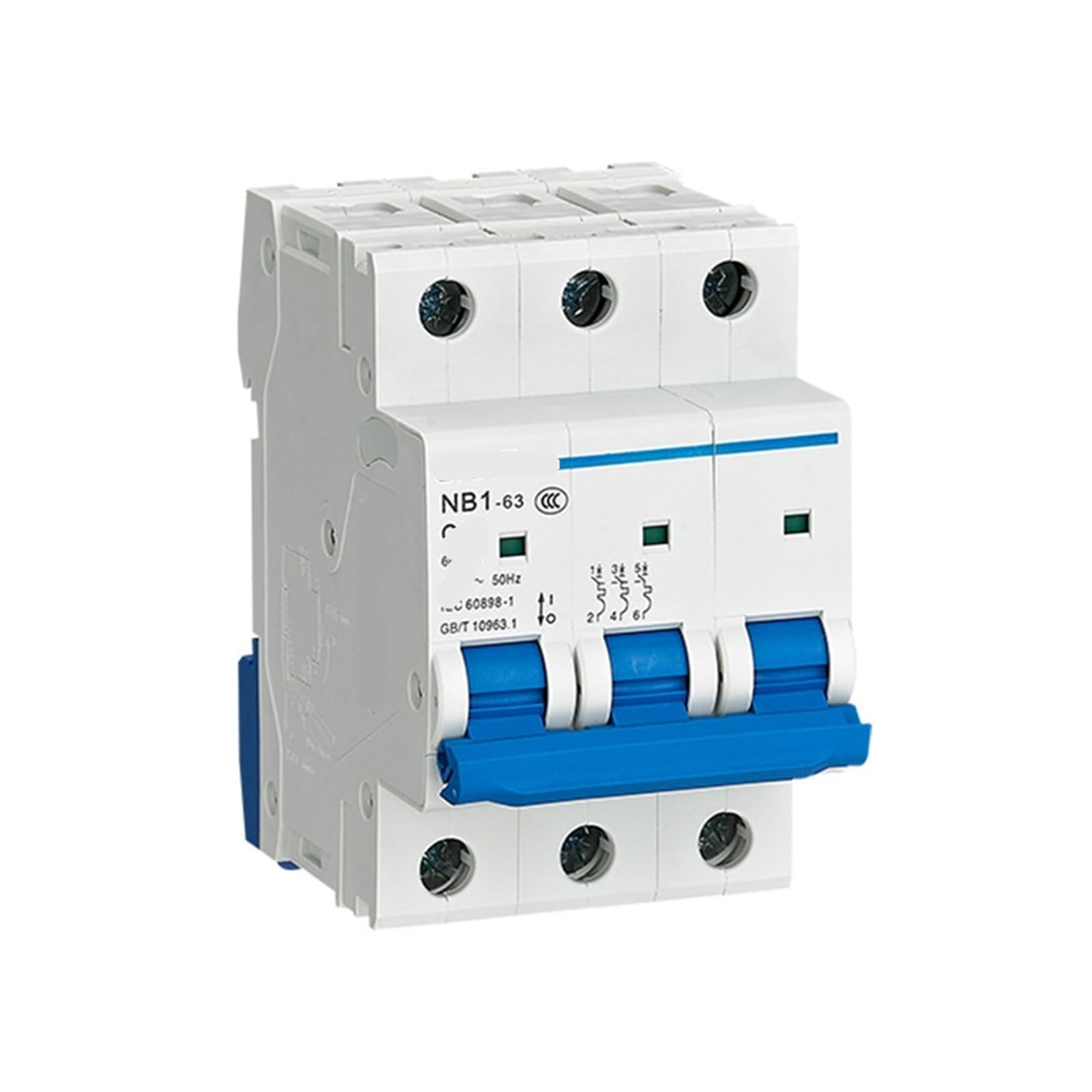 GVBAEPIEO Electrical Miniature Circuit Breaker NB1-63 3P C63 6kA | 710020100002227