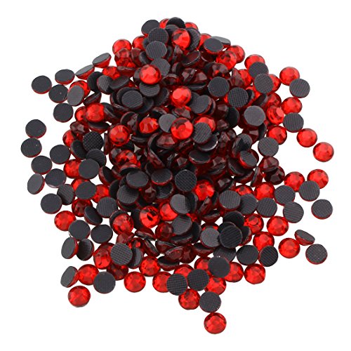 Perlin - Hotfix Strasssteine, 14400stk, Rot 3mm SS10 AAA Qualität, Siam Rot, zum Aufbügeln, Hotglue, Glitzersteine…