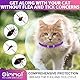 Zecken-Flohband Katze, Zeckenhalsband für Katze Flohhalsband für Katzen 4Pcs, 24 Monate lang wirksamer Schutz, verstellbar, wasserdicht(Rosa&Lila)