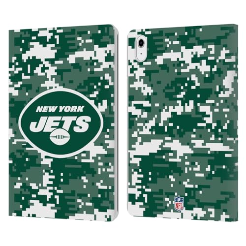 Carcasa New York Jets para iPad Air de cuero con camuflaje oficial NFL