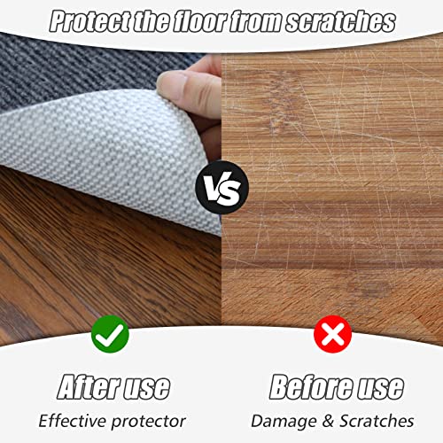 Image of Sycoodeal Office Chair Mat for Hardwood Floor,Office Computer Gaming Chair Mat for Tile Floor,Large Floor Protector Rug,Anti-Slip,Easy to Clean,Grey(48 inchx55 inch)