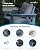 SERWALL HDPE Patio Furniture Set, 7-Piece Outdoor Sectional Sofa Set, All Weather Outdoor Couch Set for Deck, Lawn, Blue Frame with Grey Cushion