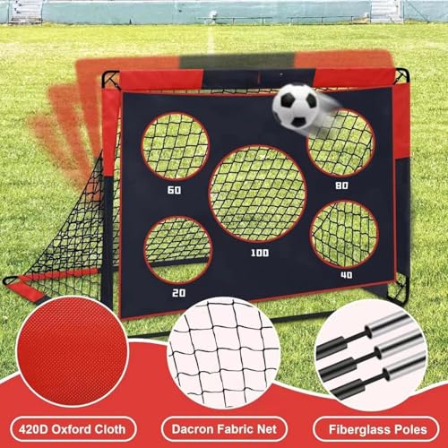 Filet de football de précision extérieur avec structure renforcée pliable - 5