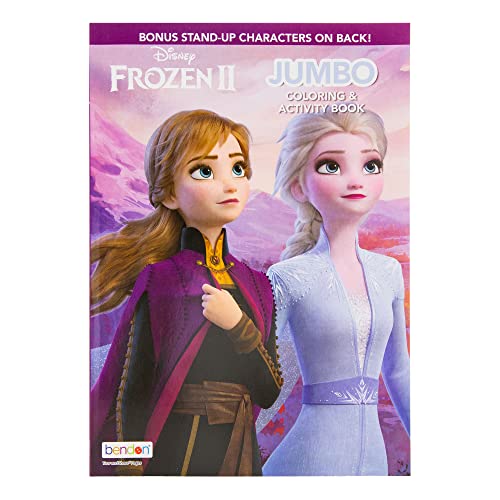 Frozen 2 Coloring Book 1 Titles, Fun Game Workbook for Learning Drawing Coloring, Gift for Kids Toddler Activity at Classroom Home, 80 Pages