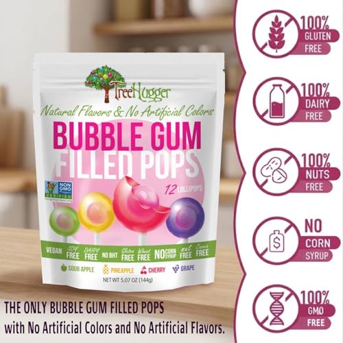 Tree Hugger Bubble Gum Filled Pops 12 unidades miniatura 3