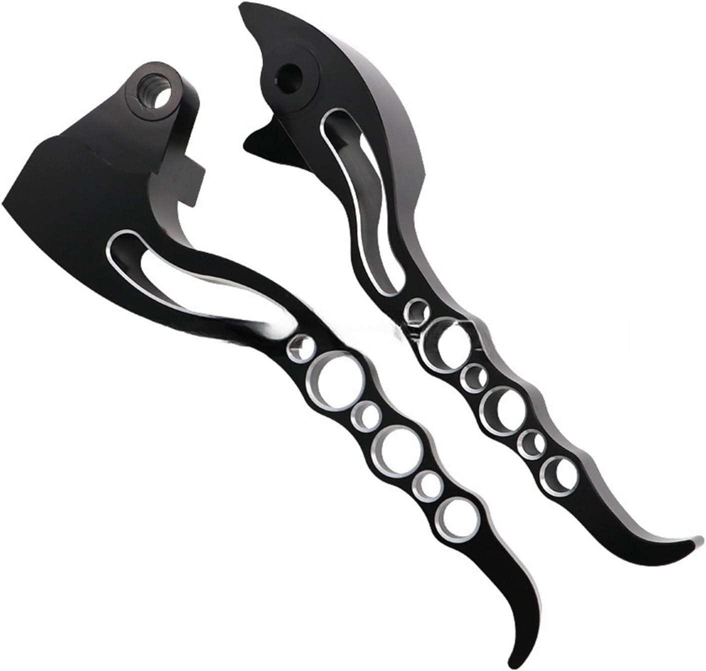 Brake Lever Motorcycle Accessories Loopholes Brake Clutch Levers for Suzuki Boulevard M109R M109 R 2006-2017 Hand Lever Parts, Black, BucCan-13