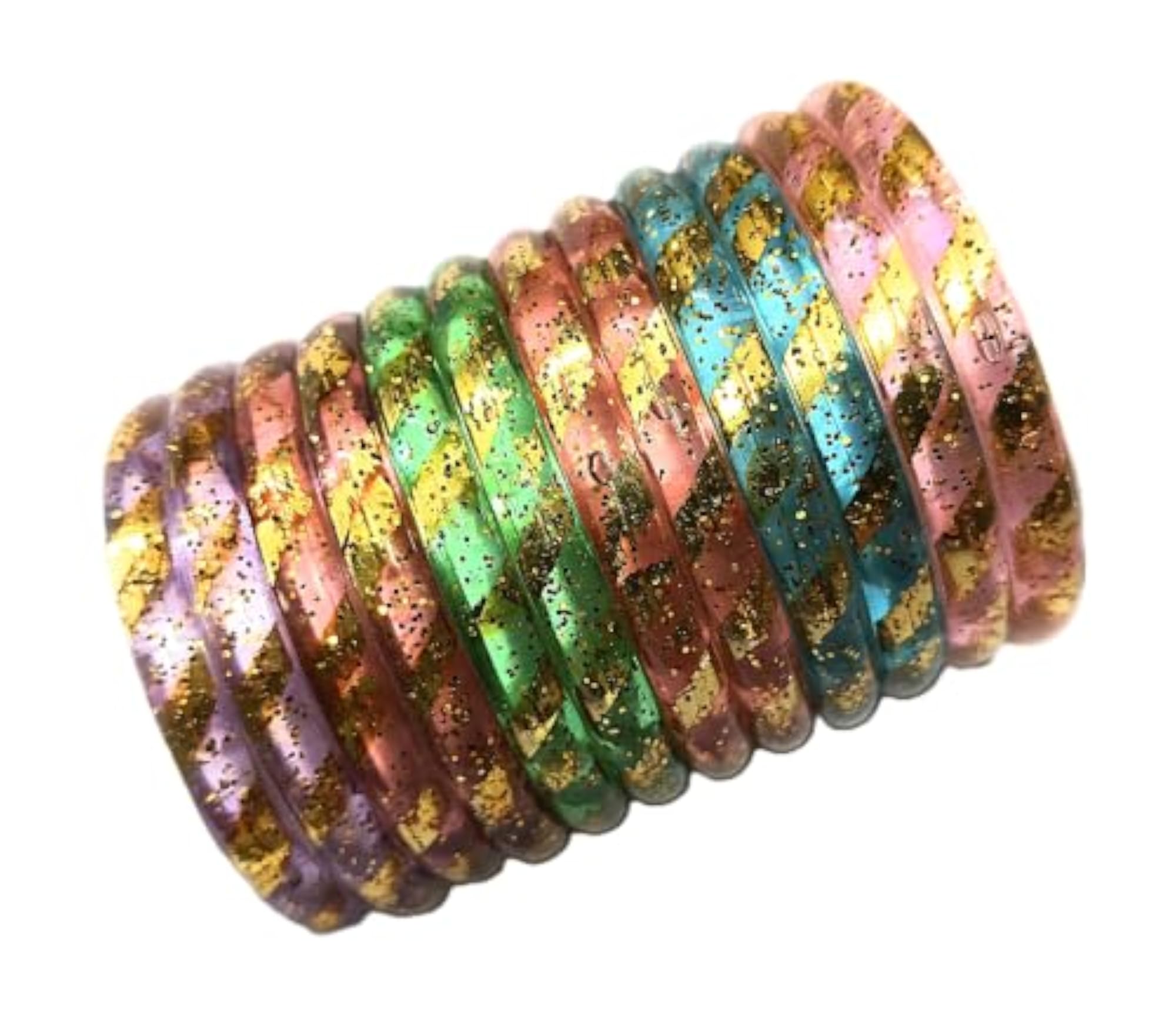 Baby Girl Child Multicolour Plastic Bangles Set