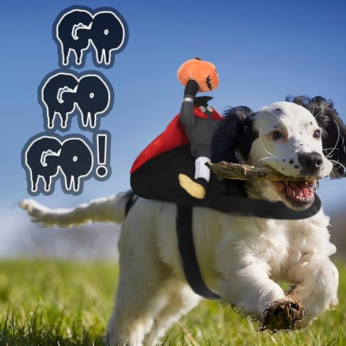 Disfraz Halloween Jinete sin Cabeza para Perros S miniatura 5