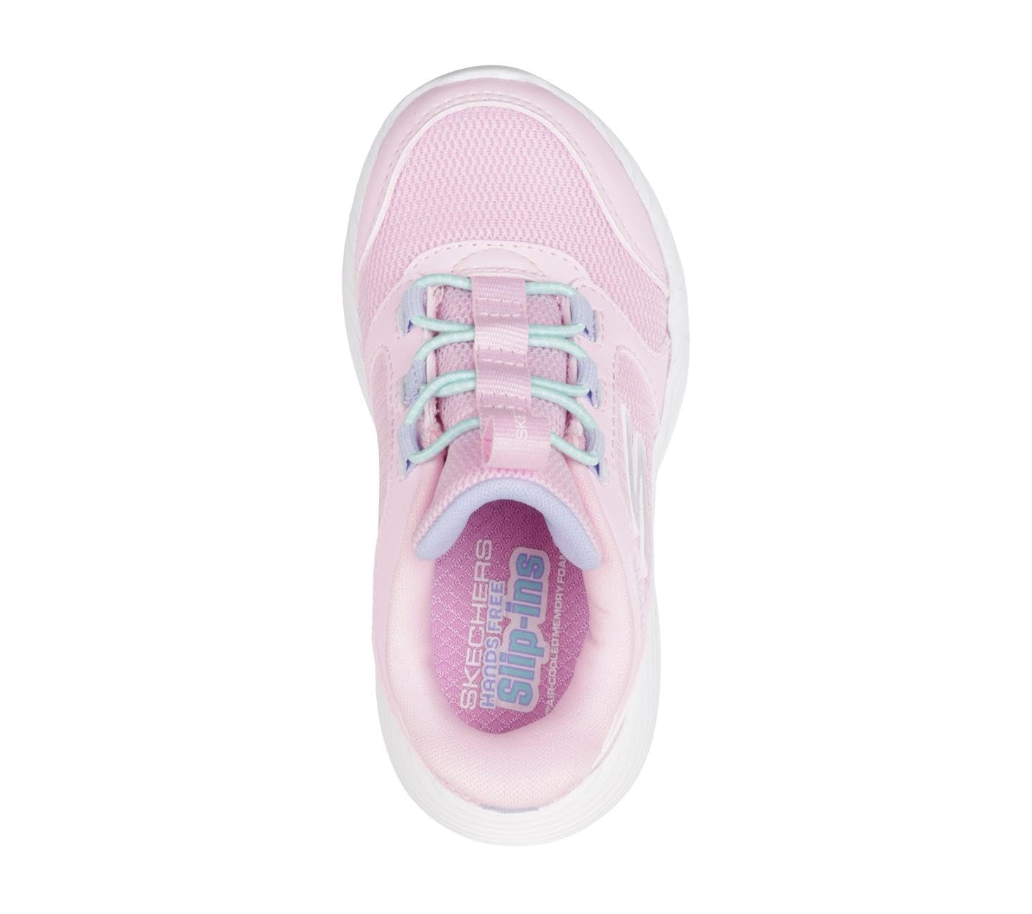 Skechers Bébé fille Dyna-Lite Slip-In ENTRAINEUSE, Light Pink Synthetic/Textile, 25 EU