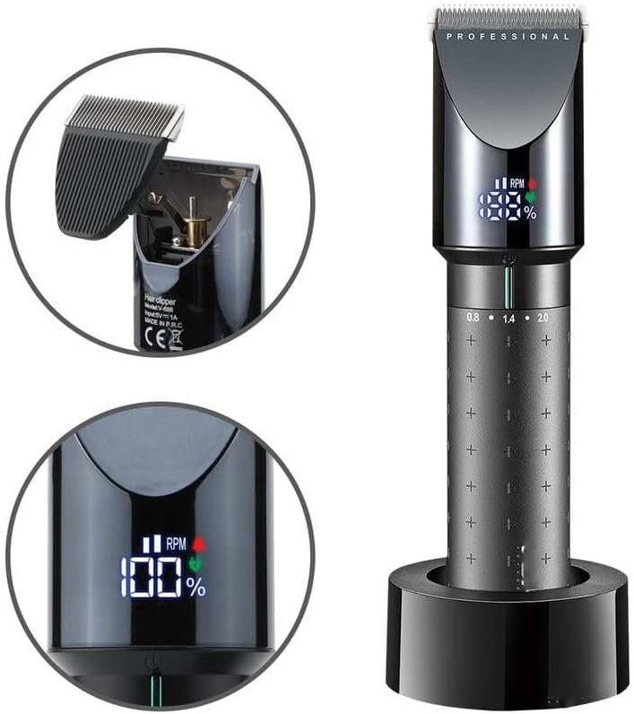 Hair for Men Professional Barber Clipper for Washable Beard Cutting Machine Rechargeable Set(with Box)