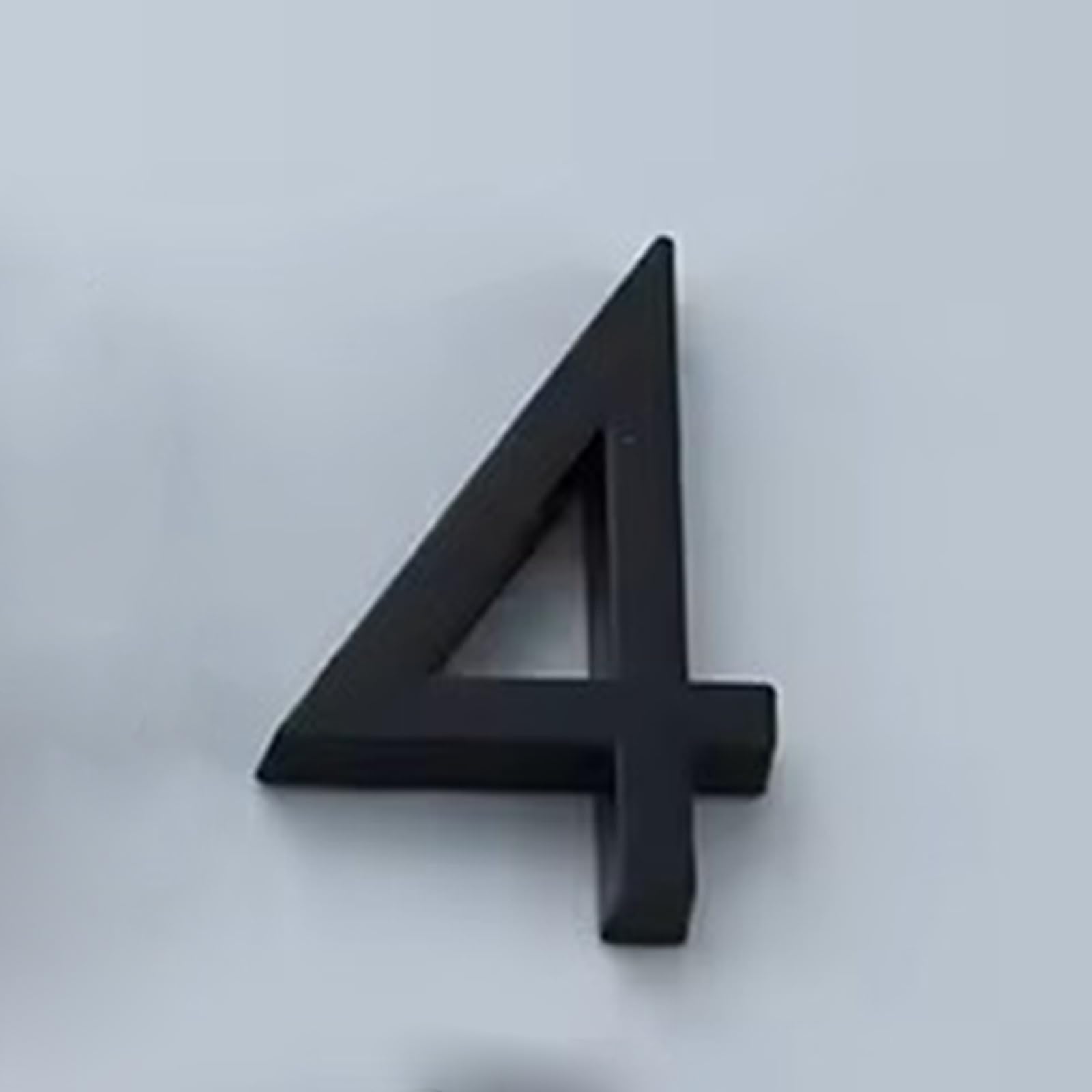 1 Piece House Address Numbers for Outside - Mailbox Numbers Reflective, 0-9 Adhesive Letters Are Applicable for Mailboxes, Cars, Door, Window, Sign, House, Making Them More Recognizable(Black B,4)