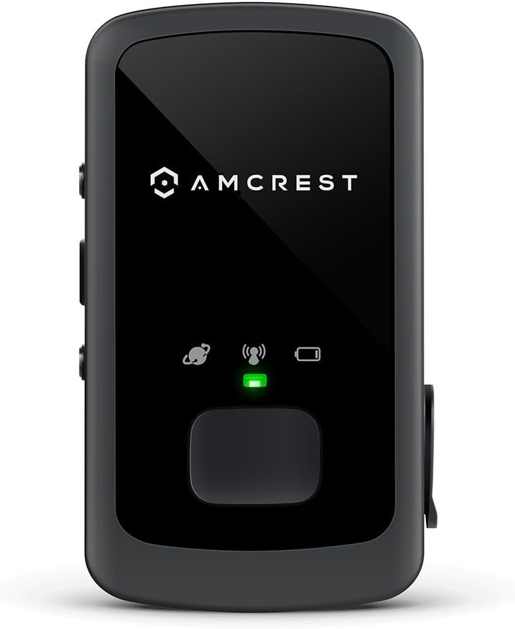 Amcrest Am-GL300 V2 Portable Mini Real-Time GPS Tracker - Unlimited Text Message/Email Alerts, Geo-Fencing, 7-10 Day Battery, No Contracts, Upgraded GSM