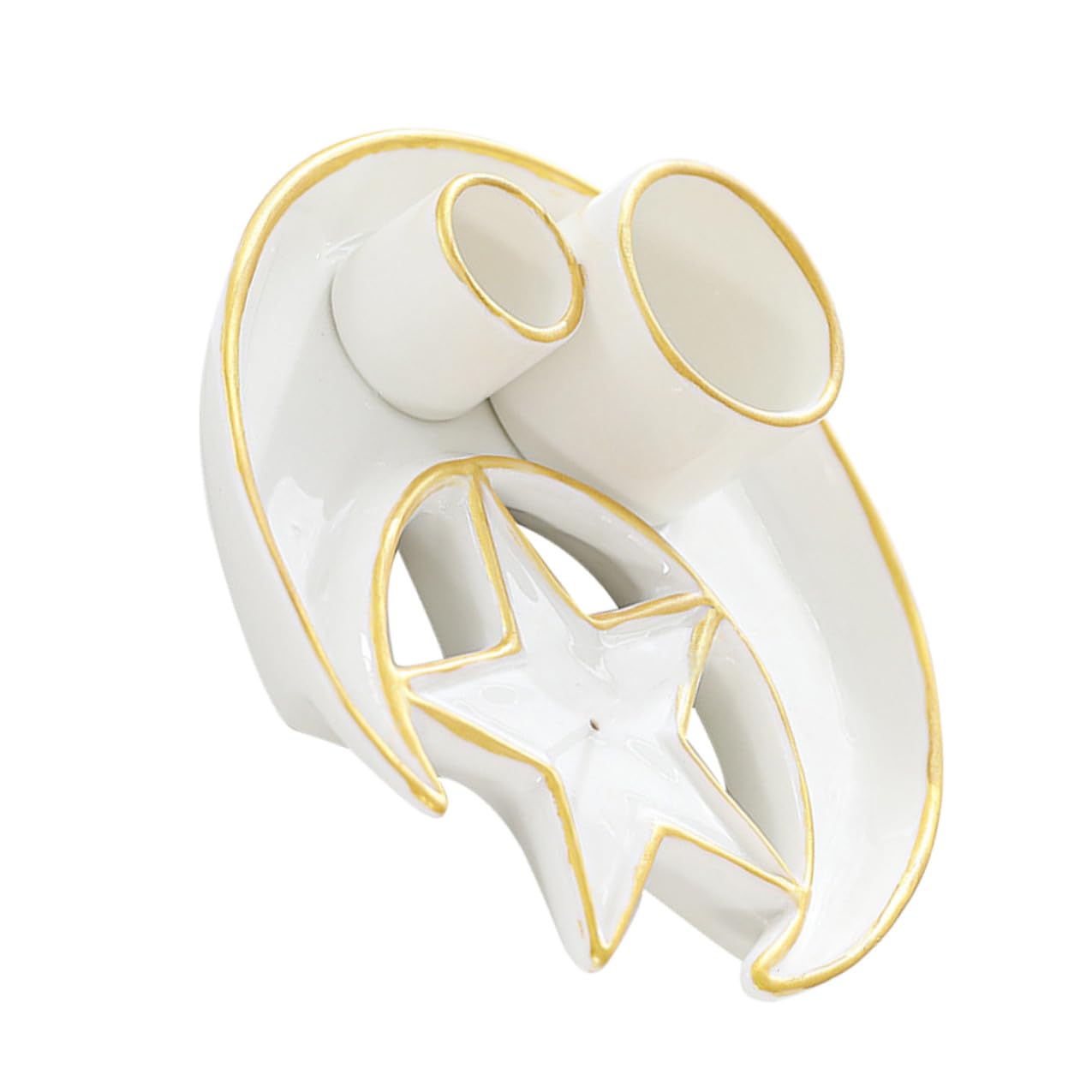 Sosoport Porta Incienso Soporte Decorativo de Cerámica Blanco Multifuncional Forma de Hierba Aromática para Quemador de Varillas, Adecuado para Decoración del Hogar y Escritorio