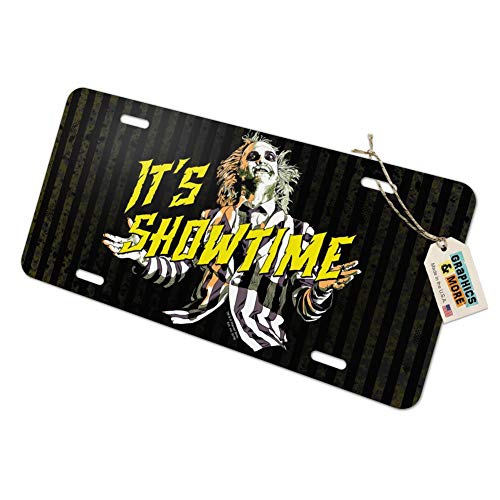 GRAPHICS & MORE Beetlejuice It's Showtime Novelty Metal Vanity Tag License Plate