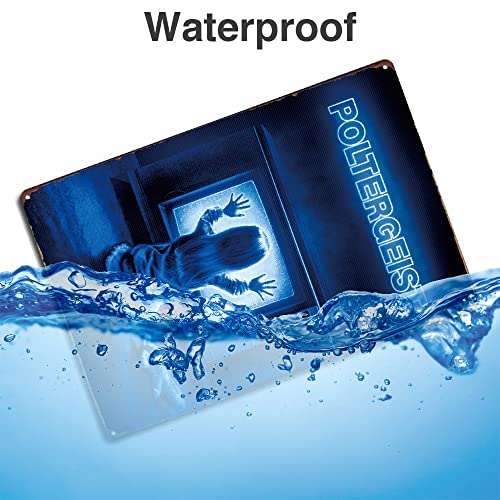 Poltergeist 80S Classic Movie Posters Horror Movie Tin Signs Retro Metal Movie Tins For Bar Pub Home Cafes Wall Decor, 8X12 Inch (20X30 Cm) #TOP3