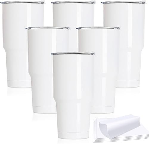 Miniatura 9 de Vasos de sublimación de acero inoxidable de 30 onzas a granel, paquete de 2 tazas de café aisladas al vacío de doble pared con películas retráctiles