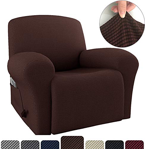 Rose Home Fashion RHF 4 Separate Piece Stretch Recliner Slipcovers, Recliner Chair Cover