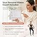 BRITEREE Pilates Kit for Home – 3-Layer Reinforced Pilates Ring, Anti-Burst Exercise Ball, 3 Resistance Bands & Illustrated Calendar Workout Manual, Complete Pilates Equipment for Beginners (Gray)