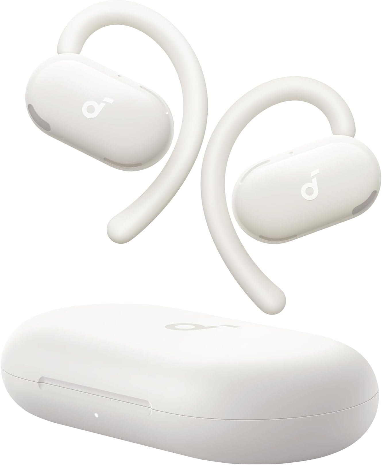V20i by Anker Open-Ear Headphones, Adjustable Ear Hooks, Ultra-Comfort, Snug Fit, Deep Bass, Clear Calls, IP55, LED Lights, 36H Playtime, Bluetooth 5.4 Earbuds, Multipoint Connection