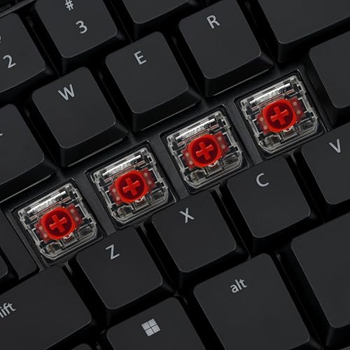 Image of KINESIS mWave Quiet Ergonomic Keyboard for PC (Black) | Quiet Mechanical Switches | Bluetooth & USB | Programmable | Backlit | Windows Modifiers & Hotkeys