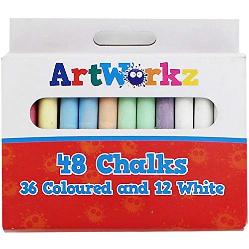 48 Colour Chalks by TheWorks