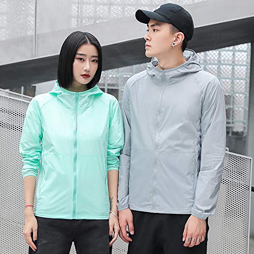 Ajcoflt Homens Sol Roupas de proteção À prova de UV Secagem rápida Fino Respirável Leve Impermeável