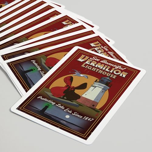 Naipes Póker Ohio Vermilion Vintage 52 cartas miniatura 5