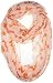 Vivian & Vincent Soft Light Cartoon Fox Sheer Infinity Scarf Peach Puff