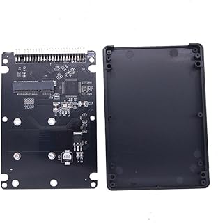 44Pin MSATA to 2.5" IDE HDD SSD Adapter MSATA to PATA Converter Card and Enclosure Box Kit MSATA SSD Converter to 2.5" IDE Interface HDD Adapter Card Enclosure Box Set for 2230-80 M.2 SSD