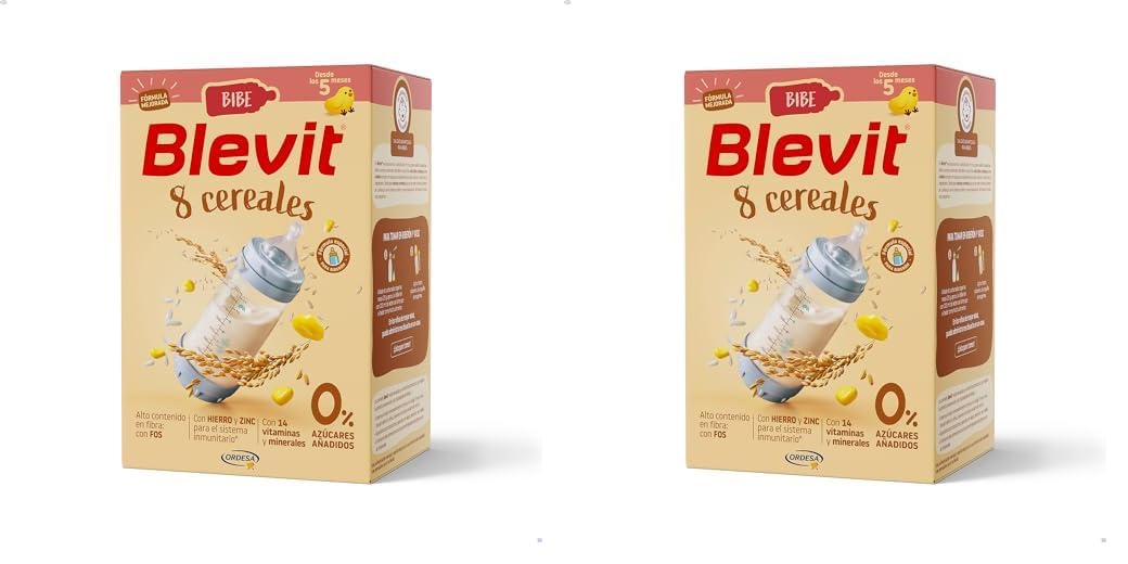 Blevit Bibe 8 Cereales | 500g | Papilla para Bebé desde los 5 Meses con 95% de Cereales - 14 Vitaminas y Minerales — view 9