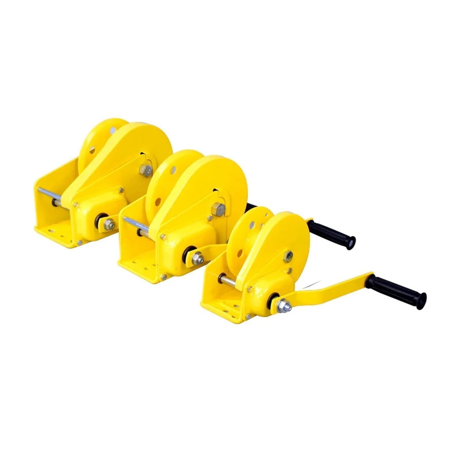 Cabrestante manual de cable acero 30 m y 1200 libras, cabrestante portátil pequeño, tracción, grúa bidireccional con autobloqueo para barco, camión, remolque