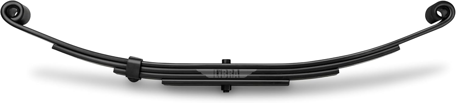 LIBRA New Trailer Leaf Spring-4 Leaf Double Eye 1750lbs for 3500 Lbs Axle - 20015 Set 1