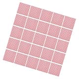 Healifty 50 hojas Papel Antigrasa para Alimentos Papel Encerado para Sándwiches y Hamburguesas con Diseño Cuadriculado Rojo Resistente la Grasa para Envolver y Hornear