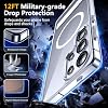 Funda SPIDERCASE para Samsung Galaxy S25 Ultra, con Soporte Integrado, Transparente | Magnética [3 Posiciones de Soporte] Soporte Invisible | Cristal Transparente | Protección contra Caídas Grado Militar | Fina a Prueba de Golpes 6
